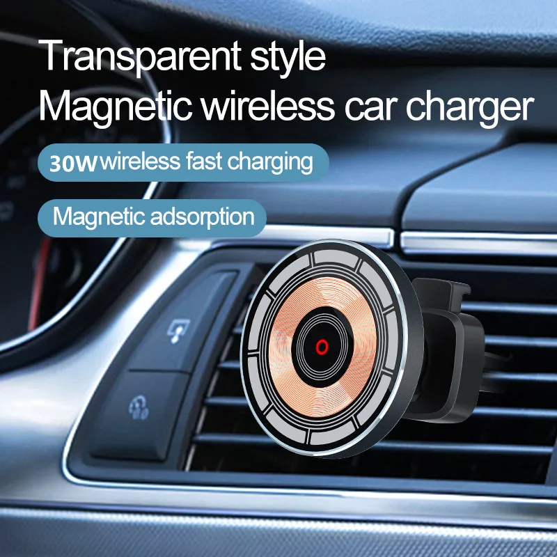 شاحن لاسلكي مغناطيسي للسيارة،  - مراجعة Wireless Car Charger Mount Fast Charging وسعره
