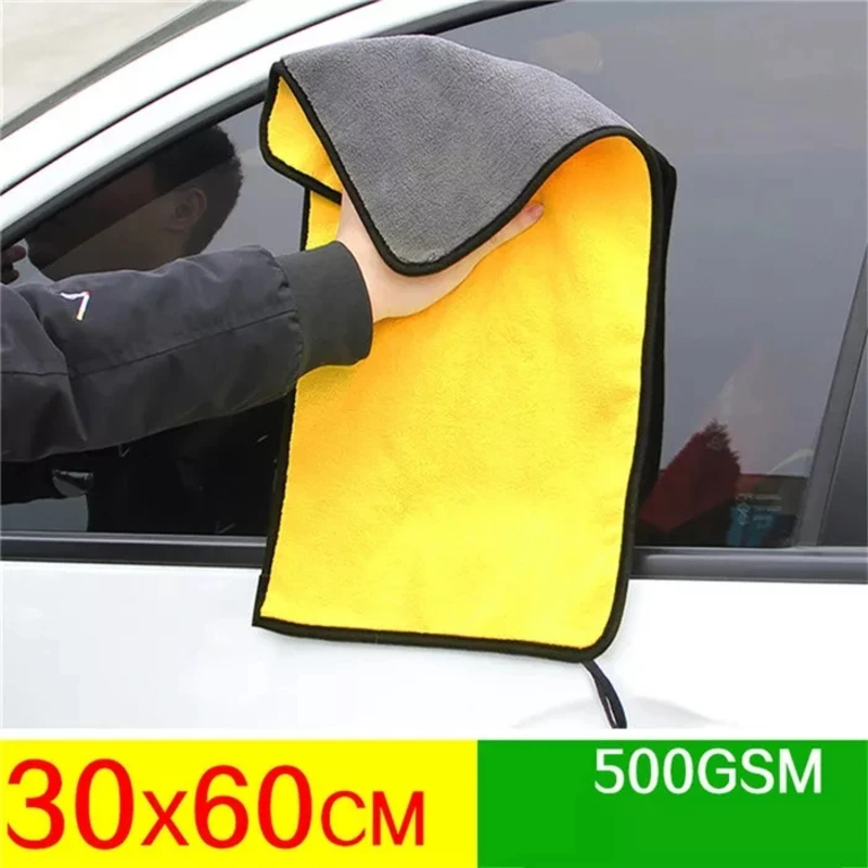 1/2/5 قطعة منشفة من الألياف ال - مراجعة Microfiber Car Drying Towel Super Absorbent وسعره