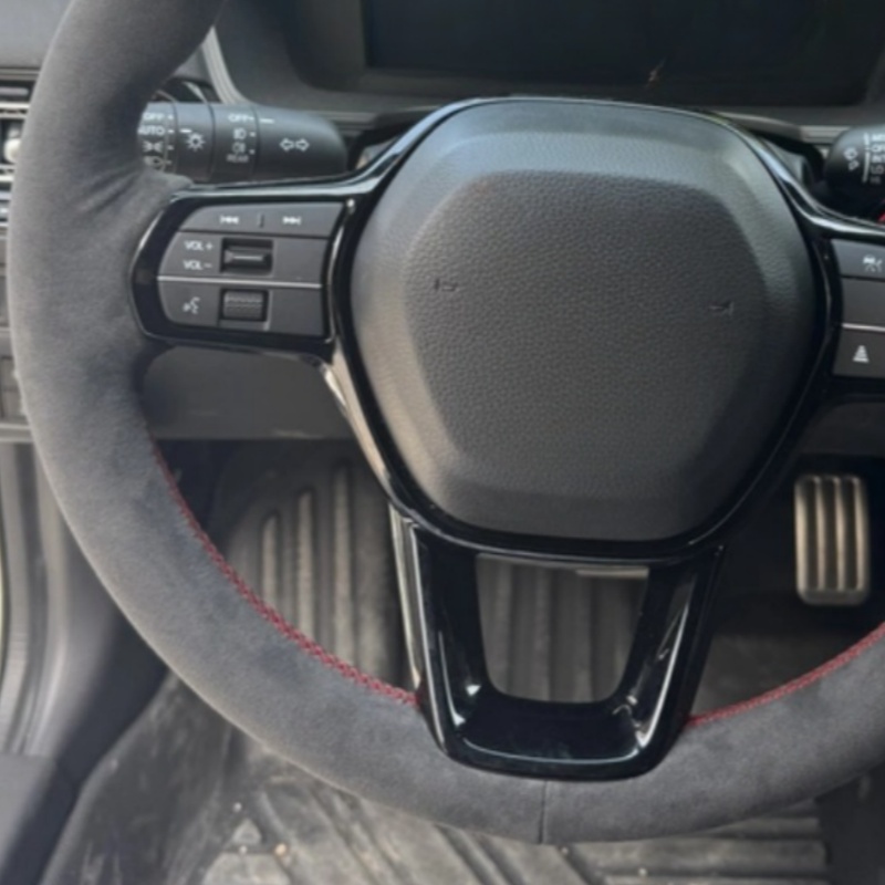 مخصص مخيط يدويا الأسود الجلد ا - مراجعة Car Steering Wheel Cover Anti Slip Breathable وسعره