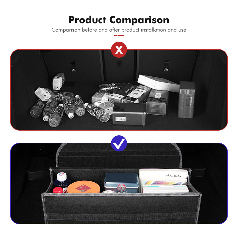 صندوق تخزين لصندوق السيارة، من - مراجعة Car Trunk Organizer Foldable Storage Box وسعره