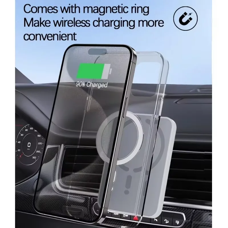 شاحن لاسلكي مغناطيسي للسيارة،  - مراجعة Wireless Car Charger Mount Fast Charging وسعره