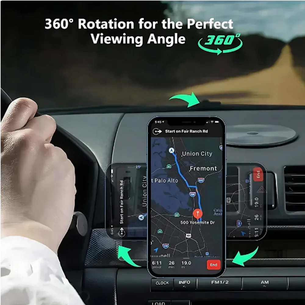 شاحن لاسلكي مغناطيسي للسيارة،  - مراجعة Wireless Car Charger Mount Fast Charging وسعره