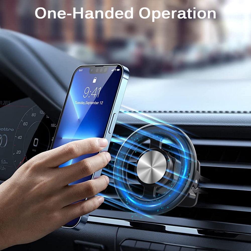 حامل هاتف مغناطيسي للسيارة، مش - مراجعة Magnetic Phone Holder For Car Vent وسعره